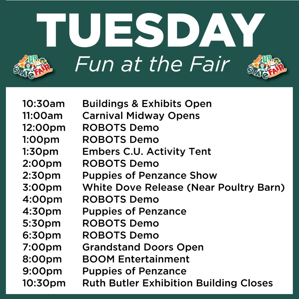 Schedules UP State Fair